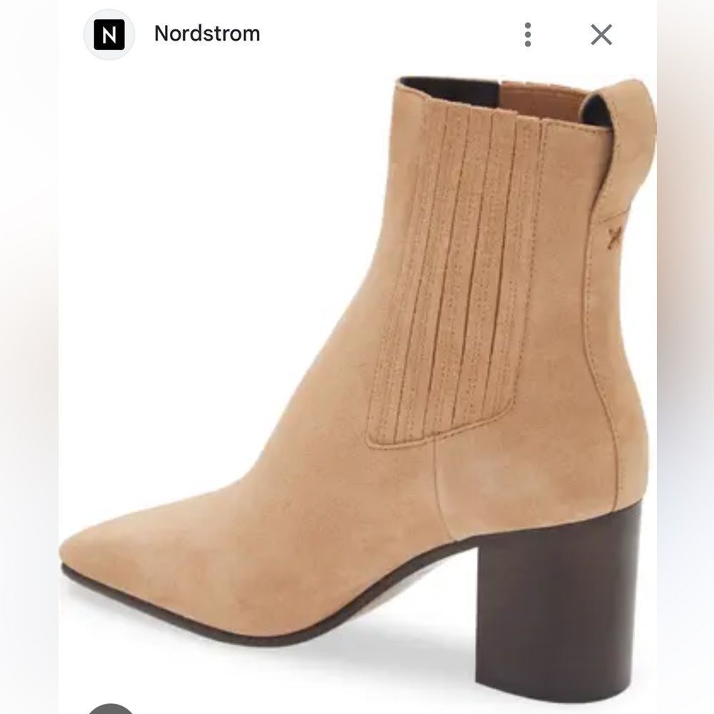 NEW RAG & BONE women's astra chelsea suede boot in black